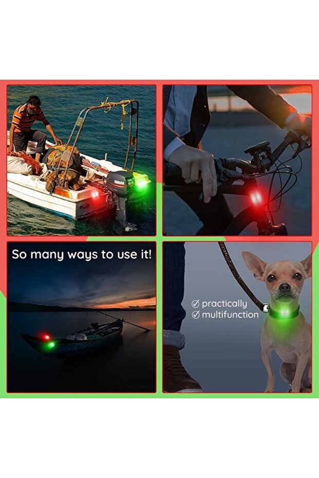 2x Waterproof Rear Bike Lights, OPTIM SOLUTION, LED, 3 Light Modes, Multifunctional, Blue - 2