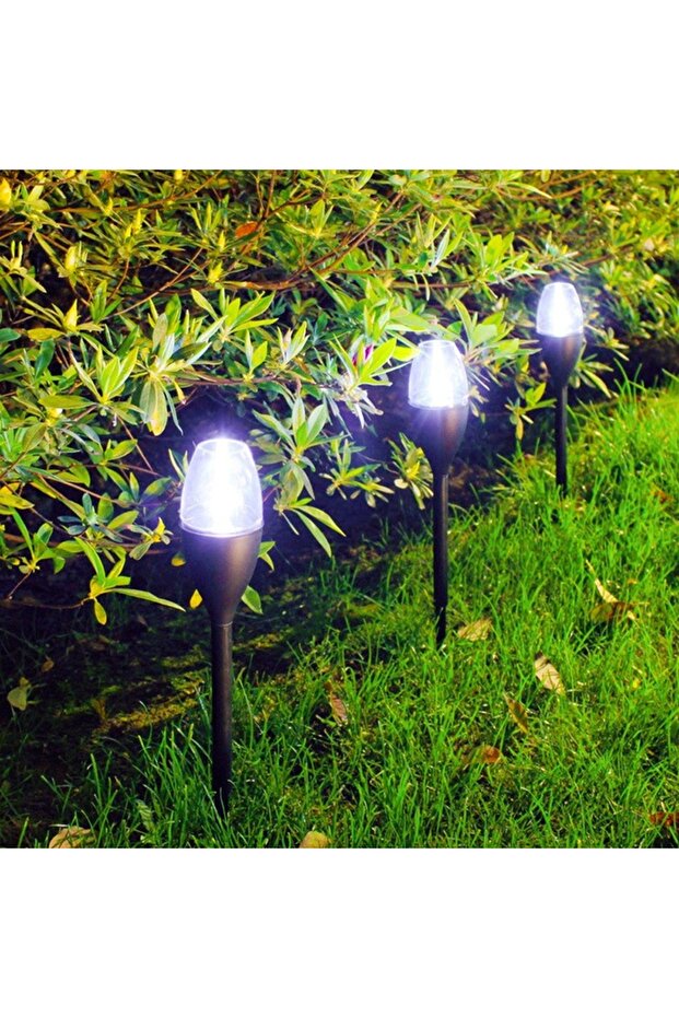 Lampă solară LED tip pahar de vin, Optim Solution, înălțime 37,5 cm, efect de flacără - 2