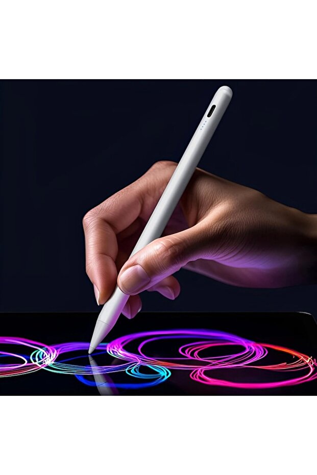 Активен стилус за таблет/телефон, Bluetooth, рисуване и писане, Android, iOS, 130mAh, бял - 2