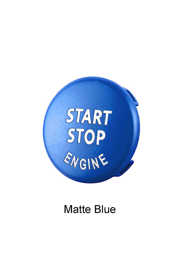 Matte Blue Fit for BMW E87 E60 E83 E84 E89 E90 E91 E92 E93 Car Engine Start Button Replace Cover Sto - 1
