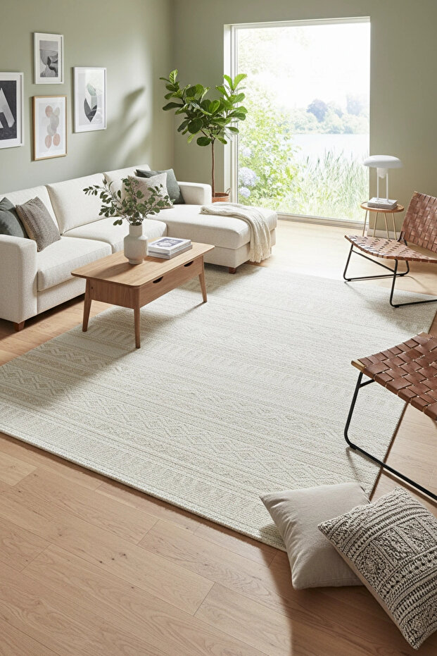 Bonnie Geometrik Bej Loop Sisal