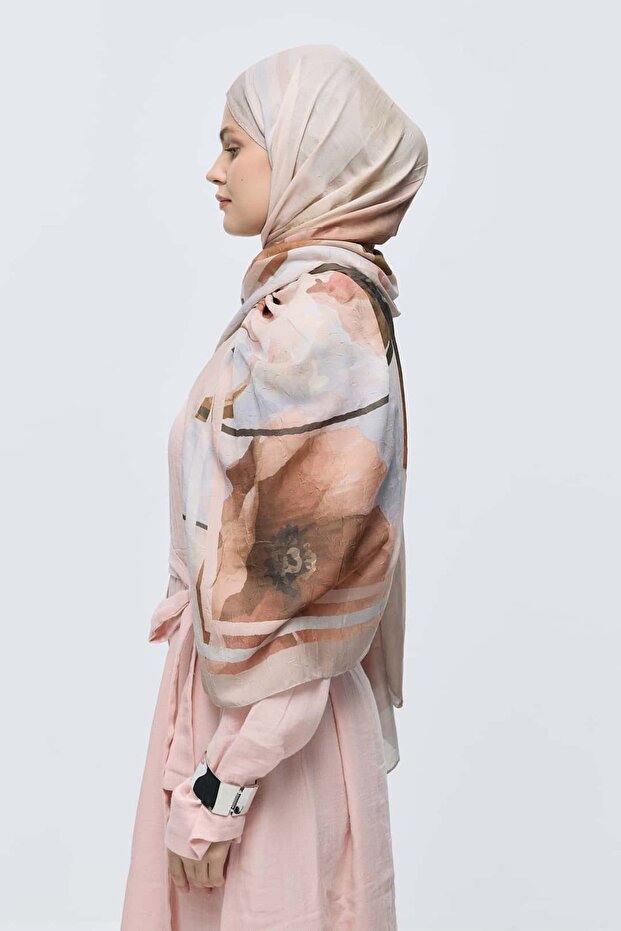 Eylül Desen Bambu Şal - 2