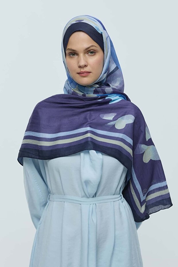 Eylül Desen Bambu Şal - 1