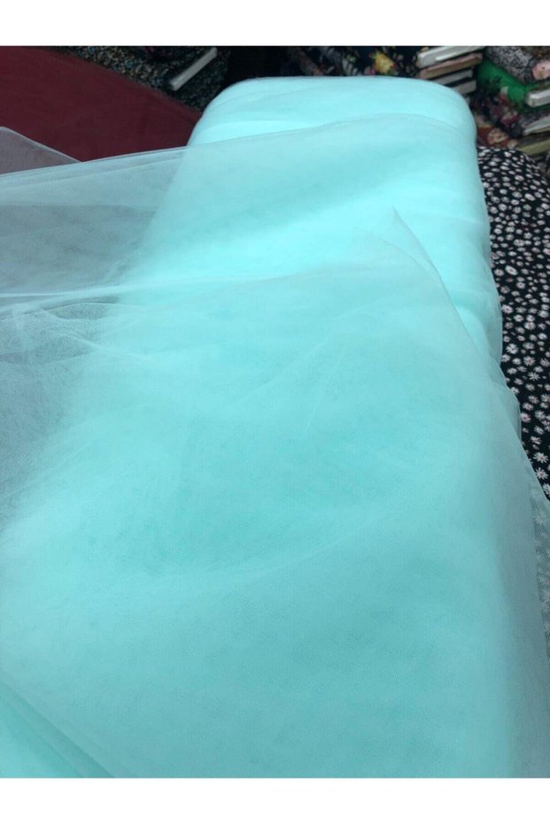 Sea Blue Dream Tulle 100X300 cm | Engagement, Henna, Wedding, Bundle, Door and Party Decoration Fabric 5 Meters