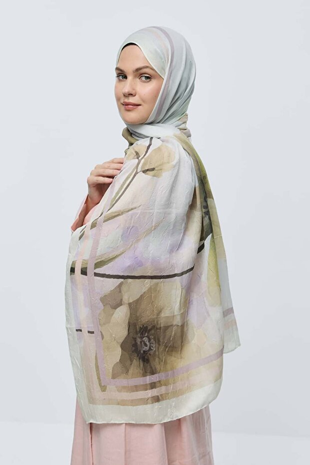 Eylül Desen Bambu Şal - 3