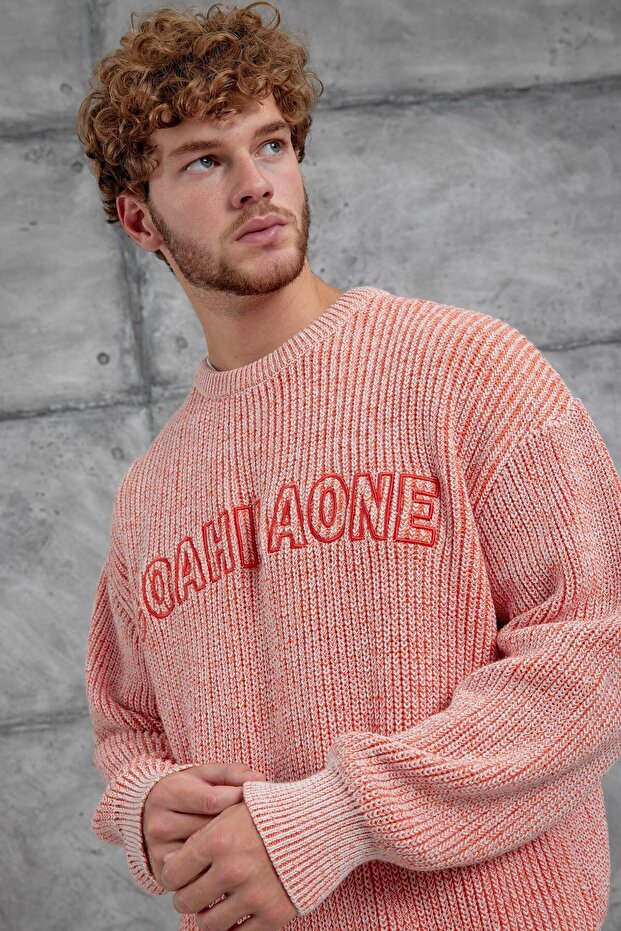 Turuncu Nmrc Örme Oversize Triko - 1