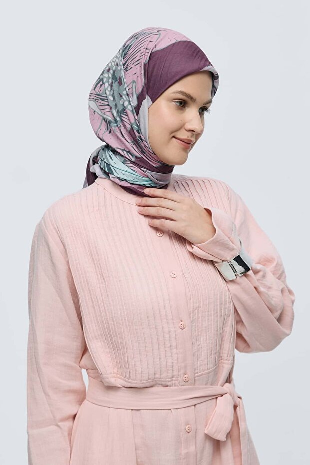 وشاح من الخيزران بنمط الفاوانيا - 2