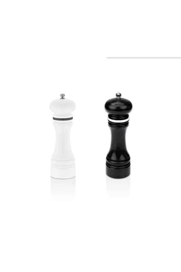 Ceramic Salt & Pepper Mill ‘M’ (2 Pcs Set) - 3