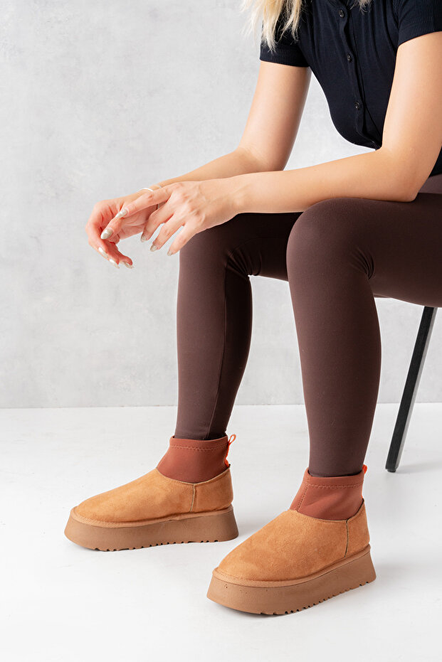 Дамски ботуши Donna Stretch Lined Taba - 4