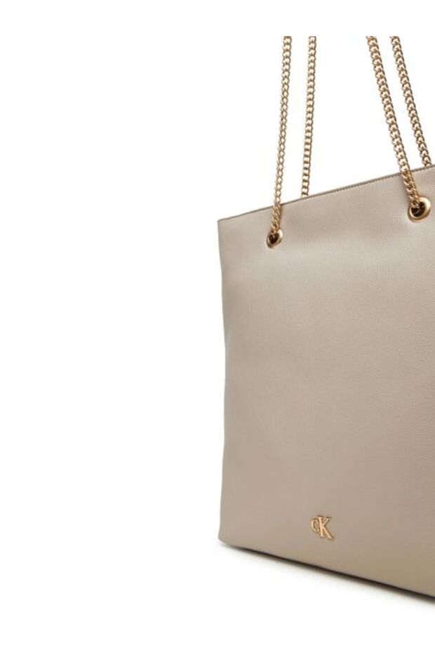 MINIMAL MONOGRAM CHAIN TOTE - 4