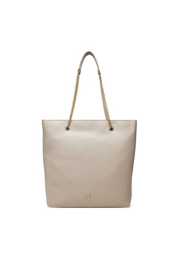 MINIMAL MONOGRAM CHAIN TOTE - 1