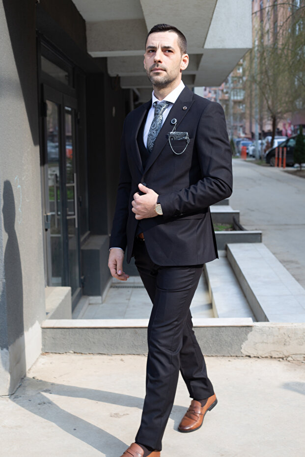 Κοστούμι David Μαύρο - 1