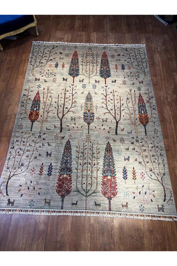 El dokuma Afgan halısı - 3