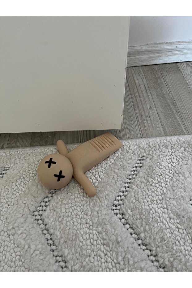 Kapı Stoperi—krem-komik Figürlü – Eğlenceli Ve Dekoratif Kapı Tutucu - 2