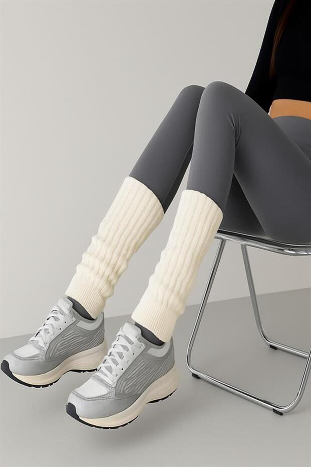 3 Çift Basic Kalın Pamuk Karışımlı Tozluk - 8