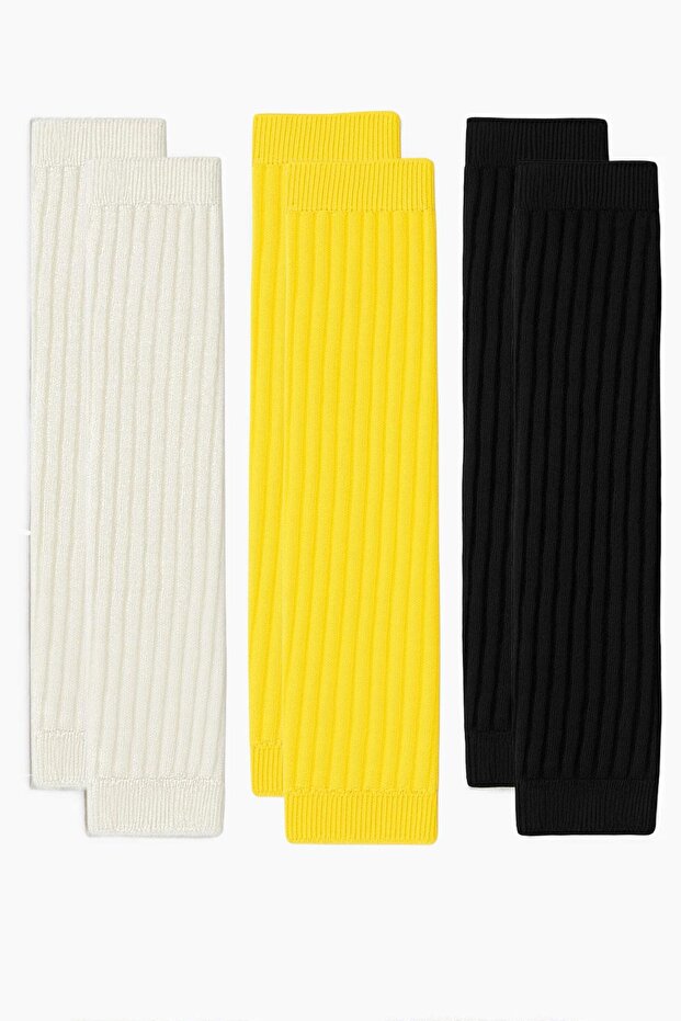 3 Çift Basic Kalın Pamuk Karışımlı Tozluk - 1