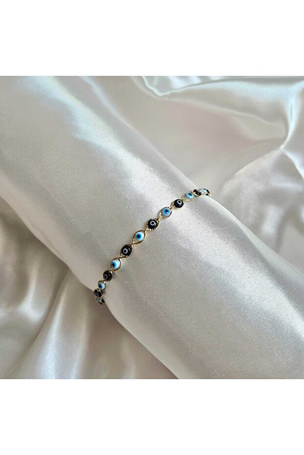Non-Tarnish Steel Evil Eye Row Bracelet Xuping
