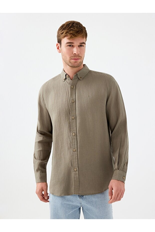 Regular Fit Erkek Gömlek U.kol - 1