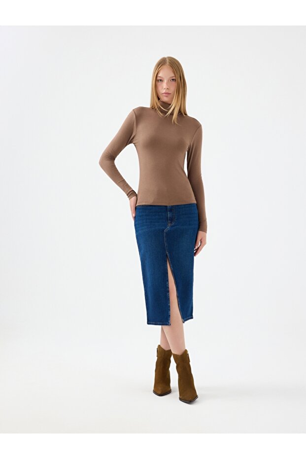 Slim Fit Kadın Etek - 1