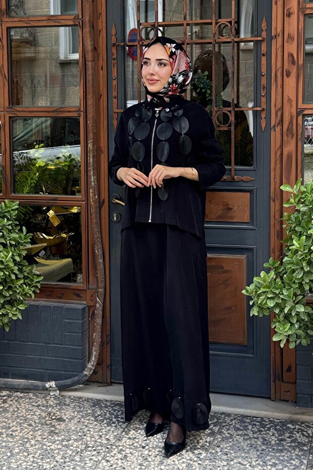 Elbise W-6912 Siyah - 1