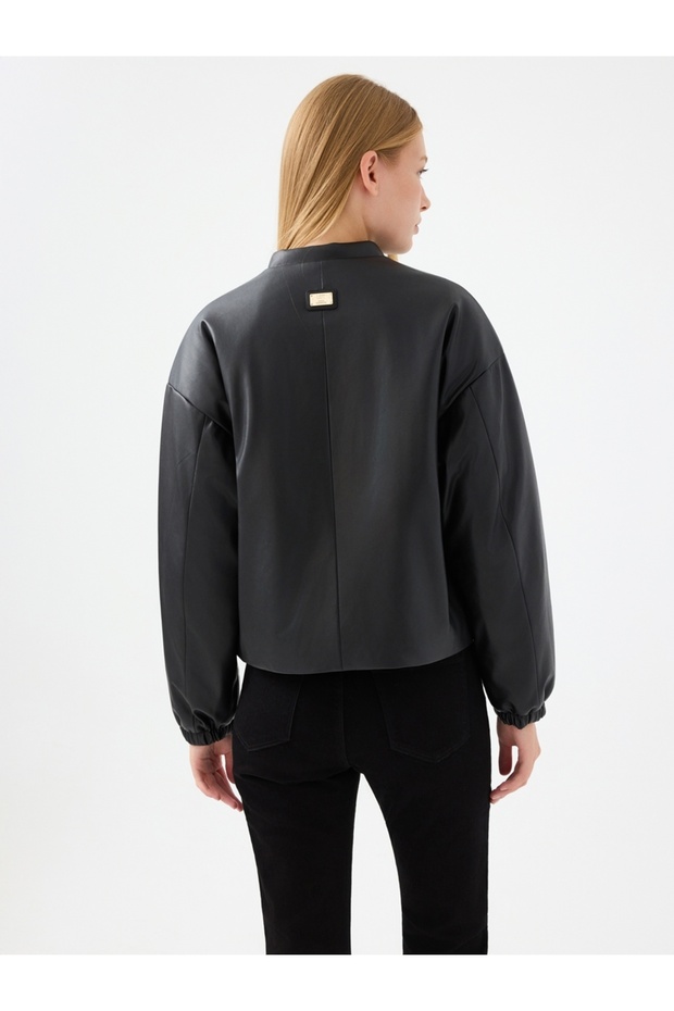 Oversize Fit Kadın Mont Pu - 3