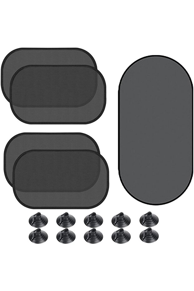 HOPE 6PCS Car Window Shade Set, Auto Sun Shades for Side Window Front and Rear Windshield with