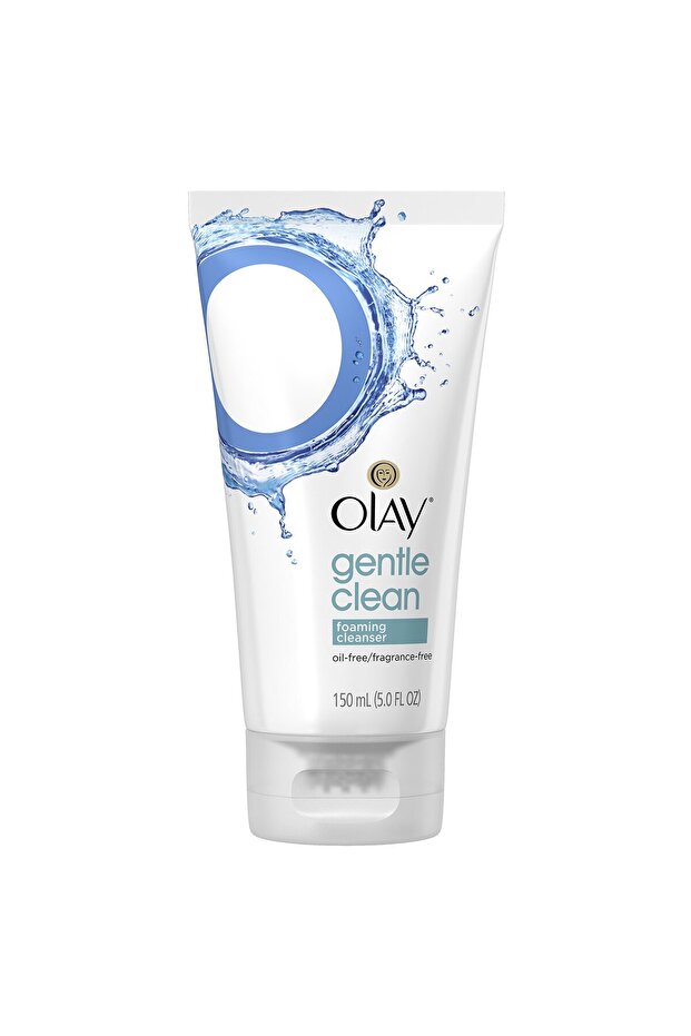 Gentle Clean Foaming Face Cleanser Tube for Sensitive Skin, 5.0 Fluid Ounce