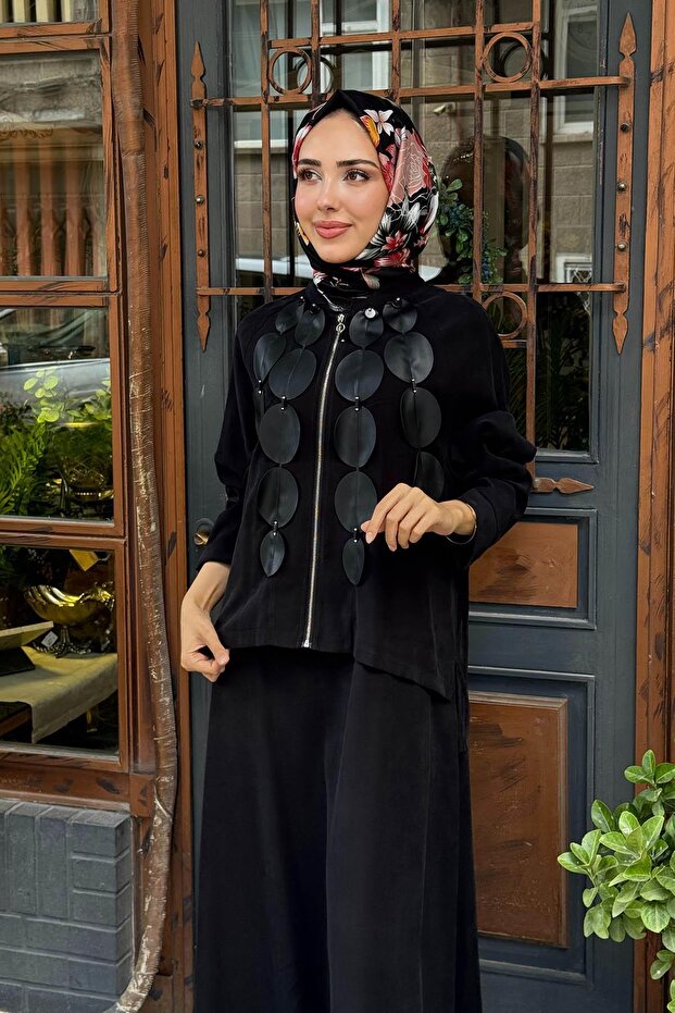 Elbise W-6912 Siyah - 3