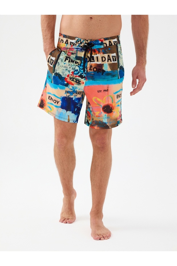 Regular Fit Erkek Deniz Şortu - 2