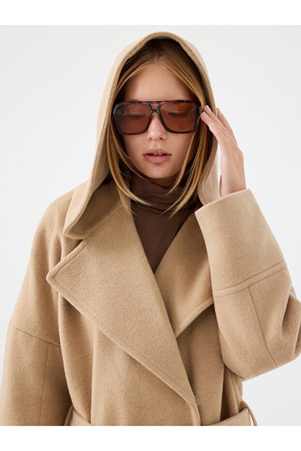 Oversize Kadın Kaban - 7