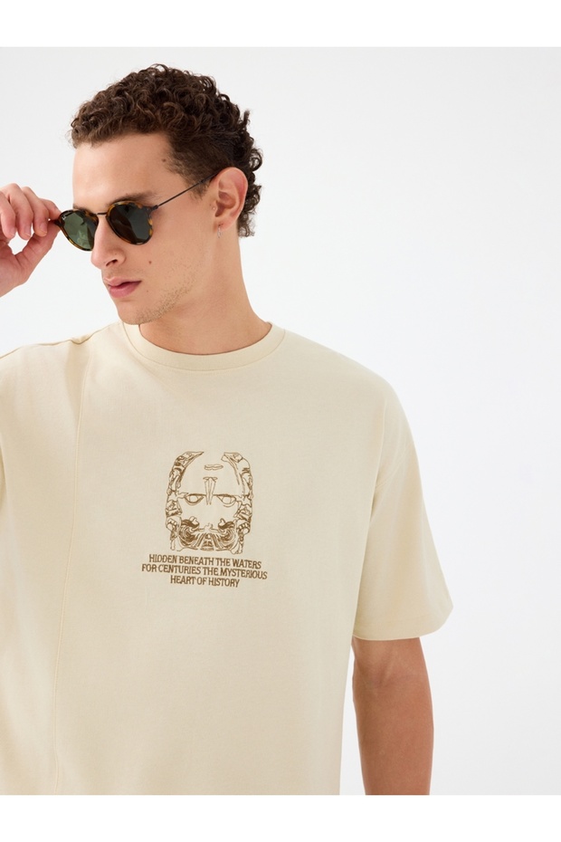 Oversize Fit Erkek Tshirt K.kol - 4