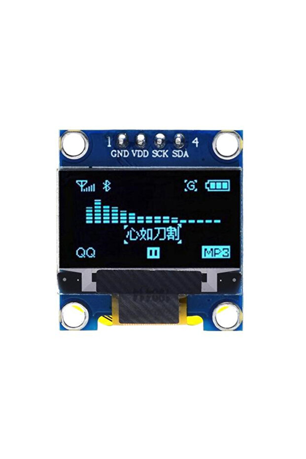 وحدة شاشة عرض OLED زرقاء مقاس 0.96 بوصة I2C IIC 128x64 SS - D - 1306 3.3 فولت - 5 فولت أزرق/أزرق أصفر/أبيض