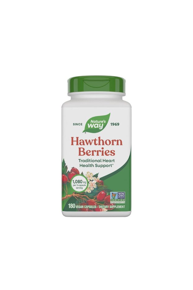 Hawthorn Berries for Heart Health - 180 Vegan Capsules