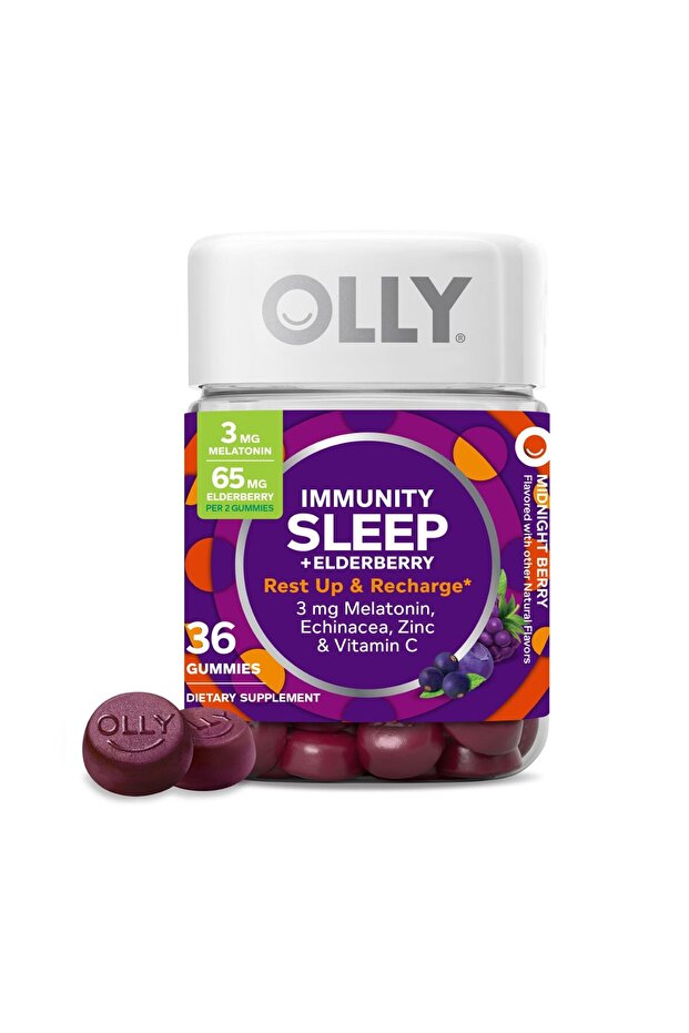 Sleep Immunity Gummy with Melatonin, Vitamin C, Zinc - Berry, 36ct