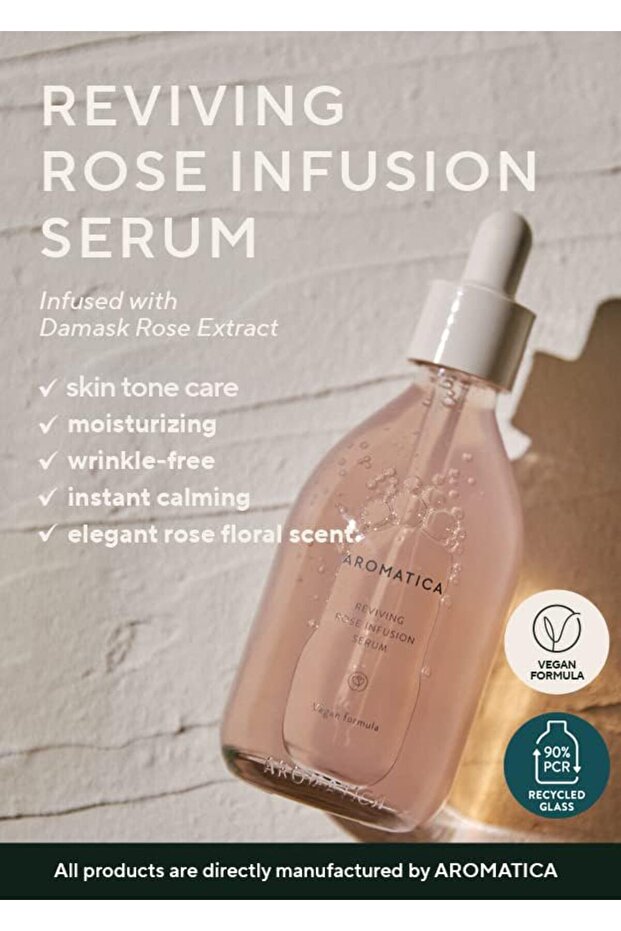 Reviving Rose Infusion Serum with Damask Rose for Dry Skin (3.38oz) - 2