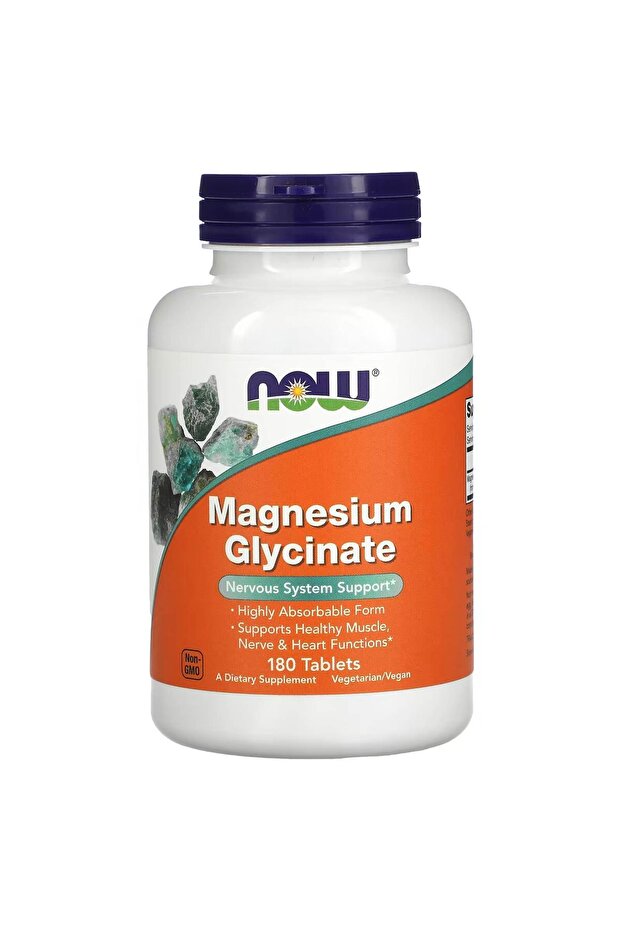 Supplements, Magnesium Glycinate 100 mg, Highly Absorbable Form, 180 Tablets