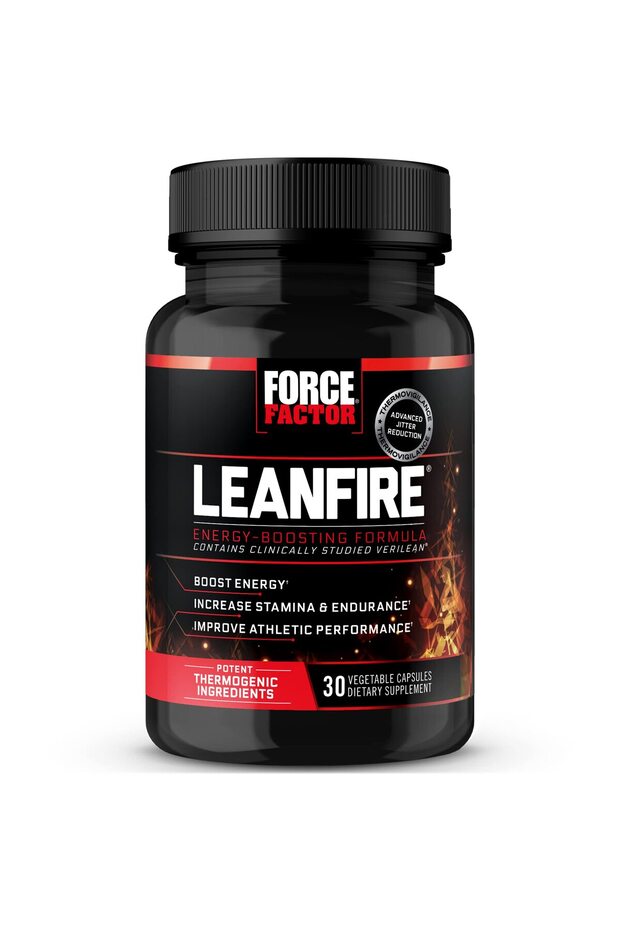 LeanFire Pre Workout Pills with Green Tea & Caffeine, 30 Count