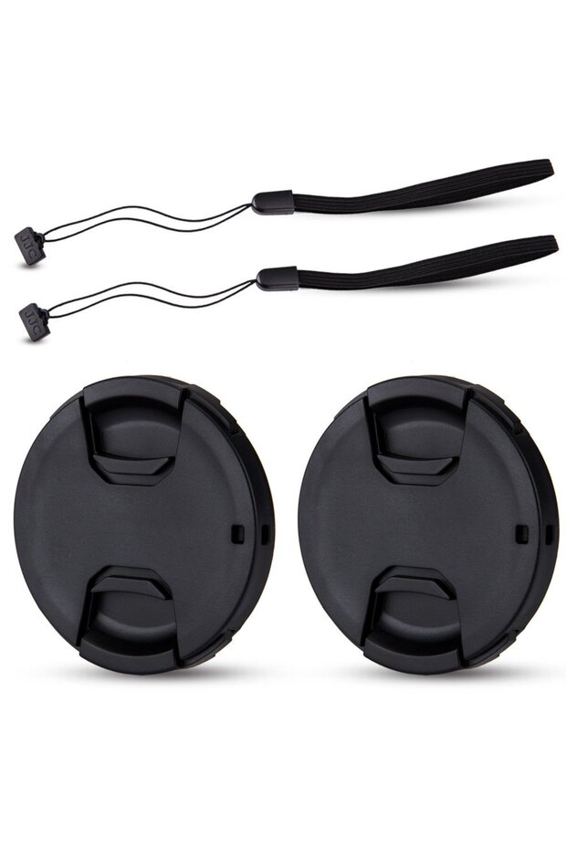 2-Pack 82mm Front Lens Cap with Keeper for Sigma, Nikon, Canon & Other 82mm Lenses