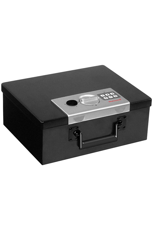 Steel Fireproof Safe with Keypad Lock, 12.7 x 10.4 x 5.5, 0.27 cu ft, Black