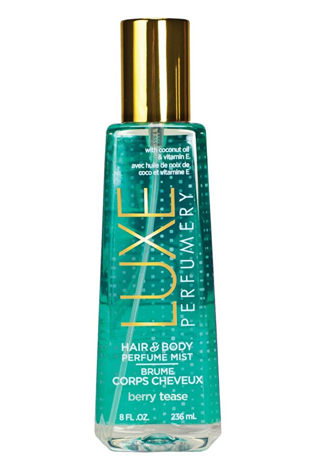 Hair and Body Perfume Mist, Berry Tease, 236 ml (Pack of 1)