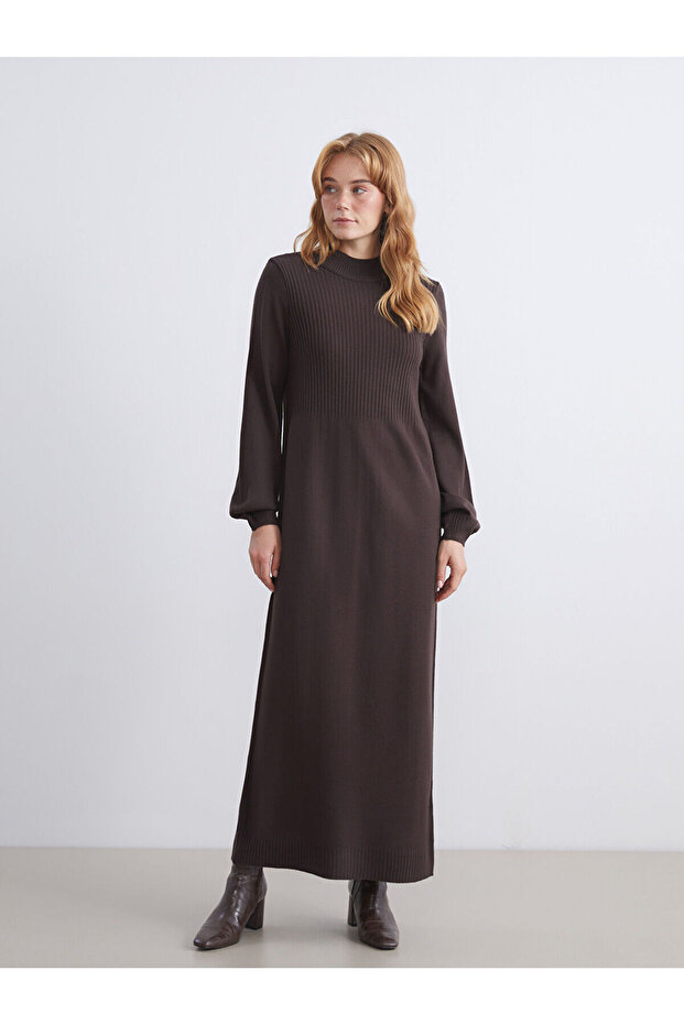 High Collar Knitwear Dress