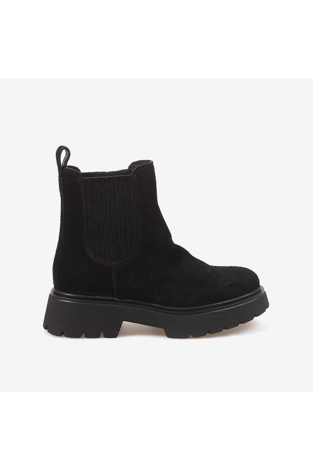 Genuine Leather Women's Suede Chelsea Boots 1700-3022