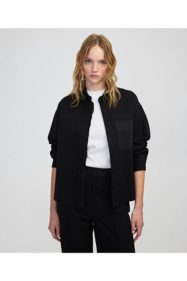 Triko mix gömlek - 1