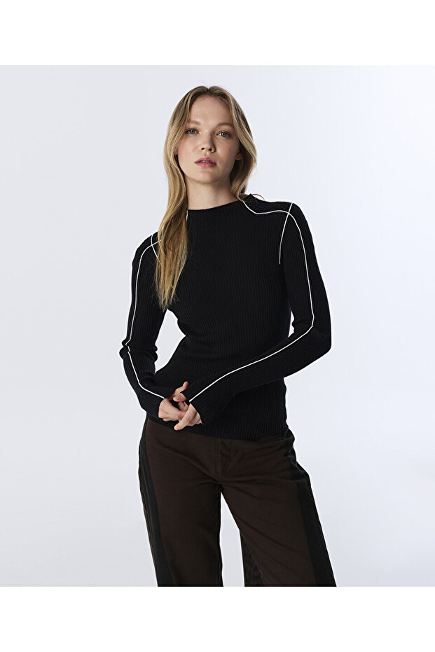 KONTRAST DİKİŞLİ TRİKO - 2