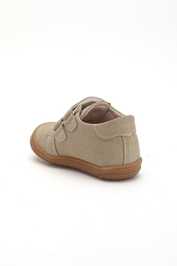 ŞirinBebe Ortopedik Erkek İlkadım Bebek Ayakkabı Bej Çift Cırtlı - 4