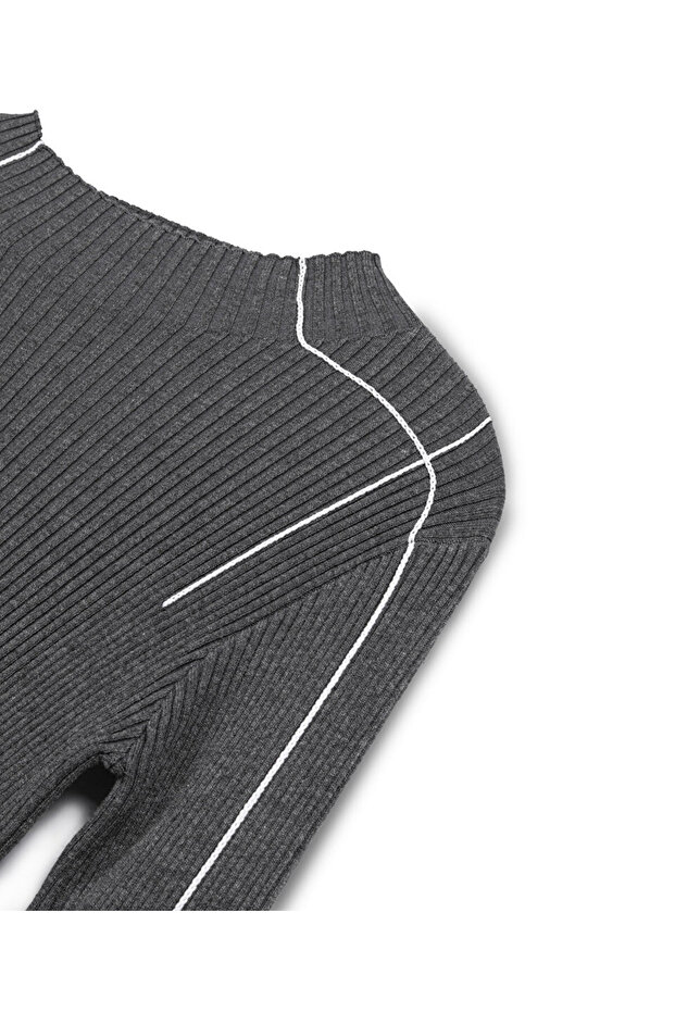 KONTRAST DİKİŞLİ TRİKO - 4