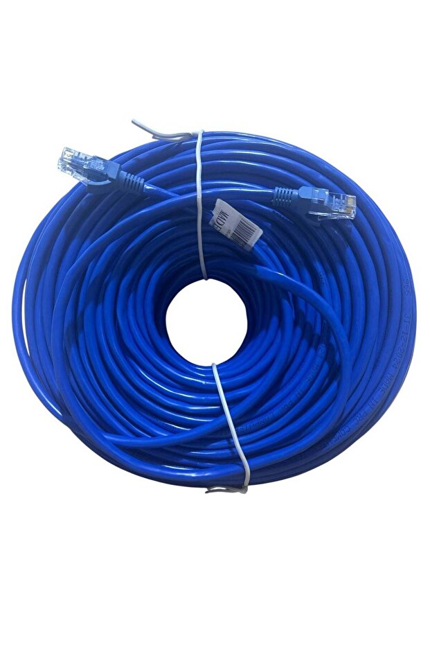 كابل إيثرنت عالي السرعة Cat 6 بطول 40 مترًا باللون الأزرق