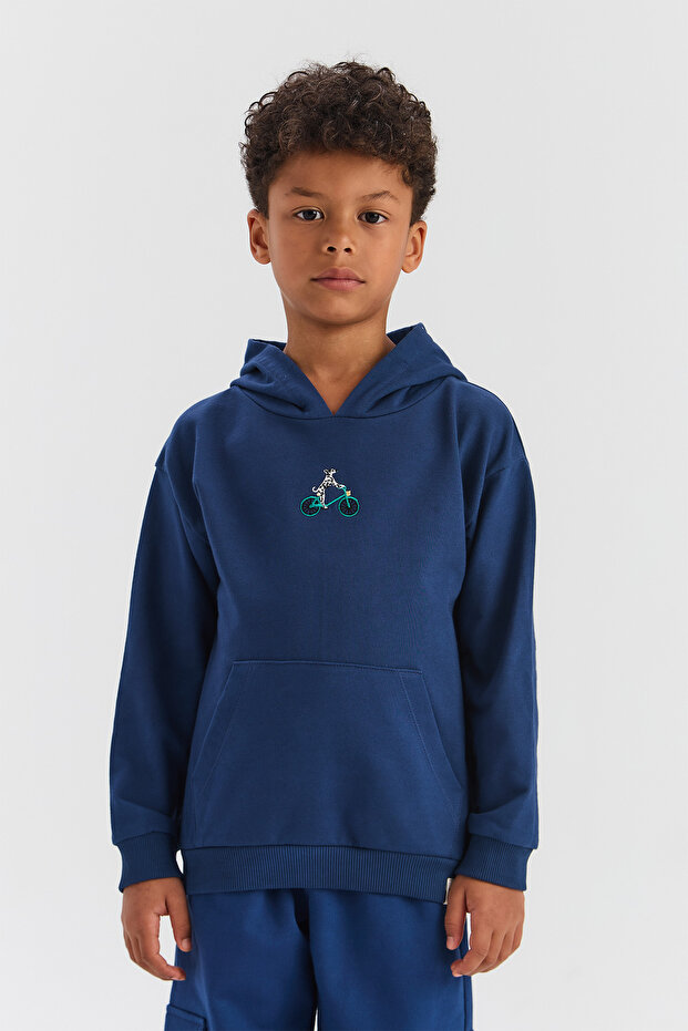 Boy Navy Blue Sweatshirt - 2