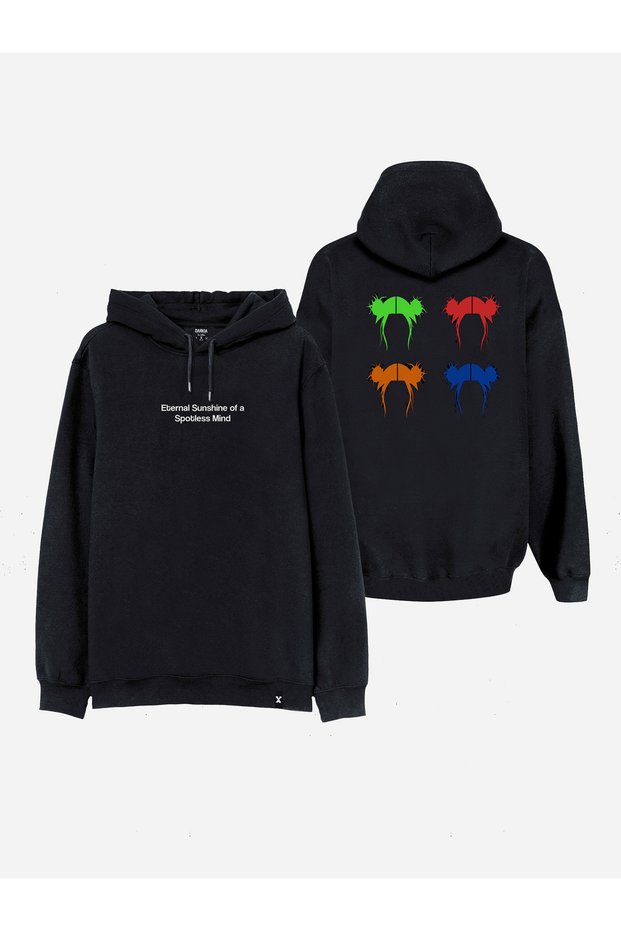 Eternal Sunshine of the Spotless Mind Printed Black Hooded Hoodie Sweatshirt