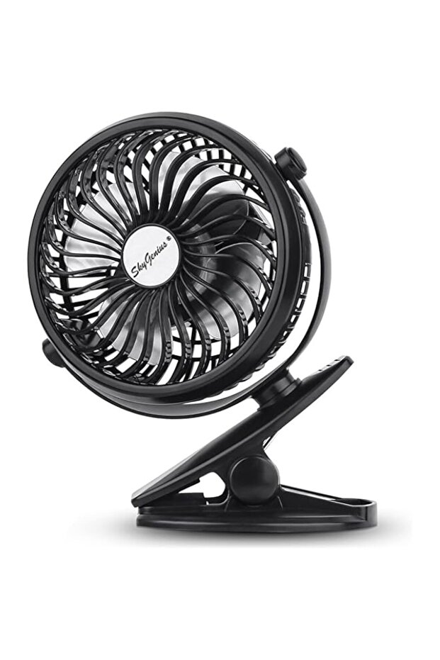 KASTWAVE Operated Clip on Mini Desk Fan,Rechargeable USB Powered, Clip on Fan, 360°Rotate,Fan for O